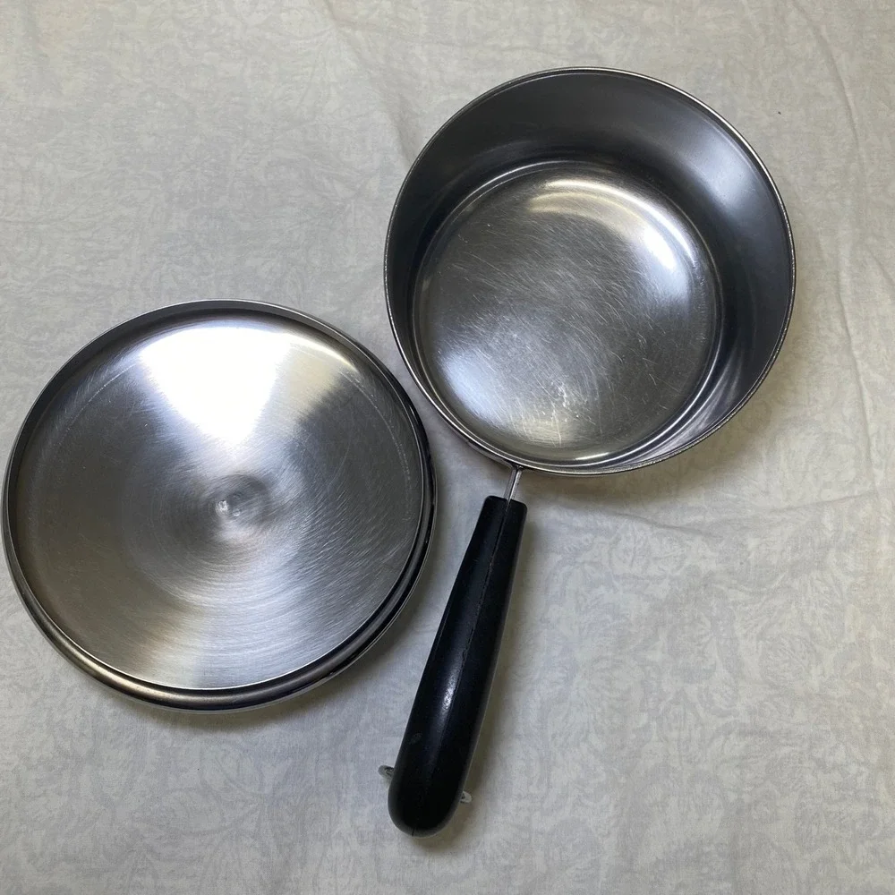 Vintage Revere Ware 1 Qt Saucepan Copper Bottom w/ Lid Clinton IL Patent 2272609